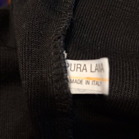 Made in Italy Very long dark grey sweater coat with hoody and faux fur trims - Picture 11 of 16